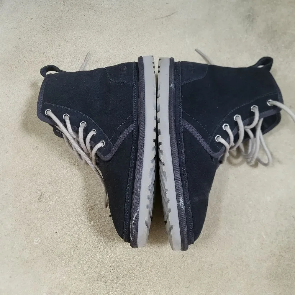 UGG Australia Harkley US Size 5 True Navy Mens Suede BOOTS